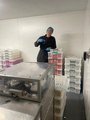 man working in a chocolate factory